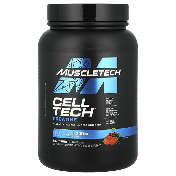 MuscleTech, Cell-Tech™ Creatine, жимс Punch, 3 lbs (1.36 kg)