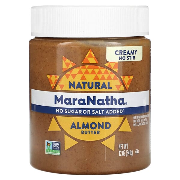 MaraNatha, Natural Almond Butter, Creamy, 12 oz (340 g) (Discontinued Item)