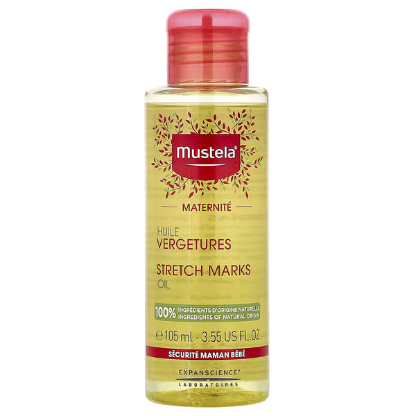 Mustela, Stretch Marks Oil, Fragrance-Free, 3.55 fl oz (105 ml)