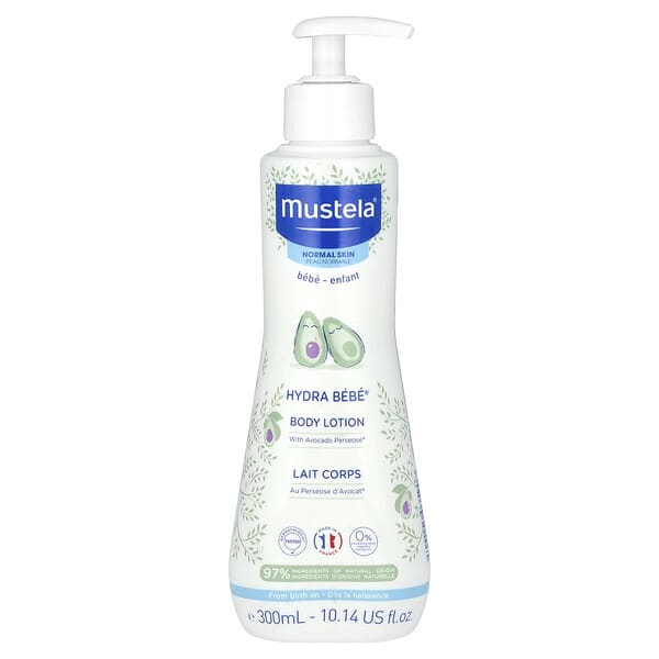 Mustela, Нярайн, Hydra Bebe Body Lotion, with Avocado, 10.14 fl oz (300 ml)