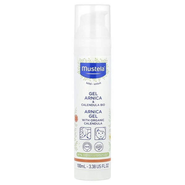 Mustela, Нярайн, Arnica Gel with Organic Calendula, 3.38 fl oz (100 ml)