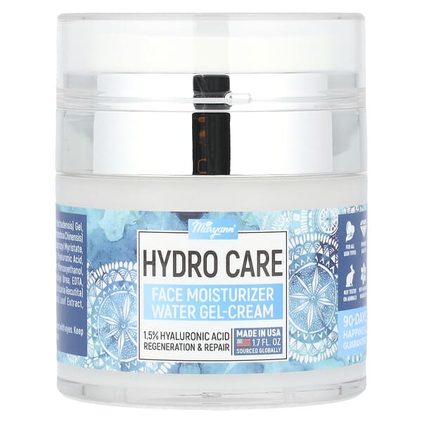 MaryAnn Organics, Hydro Care, Face Moisturizer Water Gel-Cream, 1.7 fl oz (50 ml) (Discontinued Item)