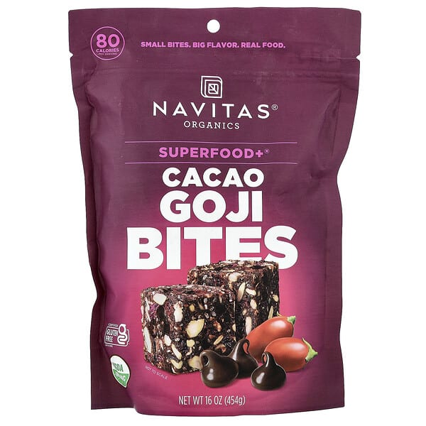 Navitas Organics, Superfood+®, Cacao Goji Bites, 16 oz (454 g)