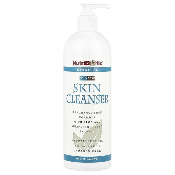NutriBiotic, Skin Cleanser, Non-Soap, Original, Fragrance Free, 16 fl oz (473 ml)