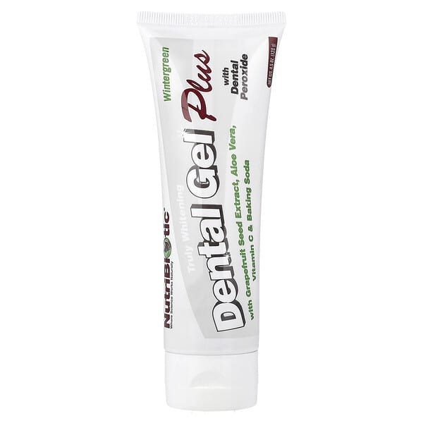NutriBiotic, Dental Gel Plus, Truly Whitening, Wintergreen, 4.5 oz (128 g)