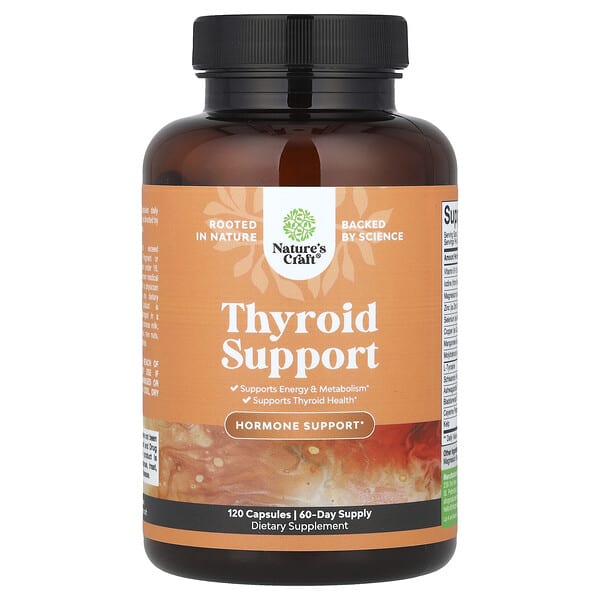 Nature's Craft, Thyroid Support , 120 капсул