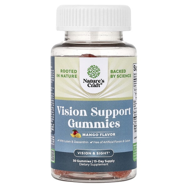 Nature's Craft, Vision Support чихэр, Mango , 30 чихэр (Discontinued Item)