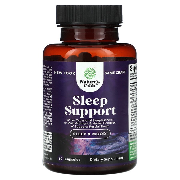 Nature's Craft, Sleep Support, 60 капсул