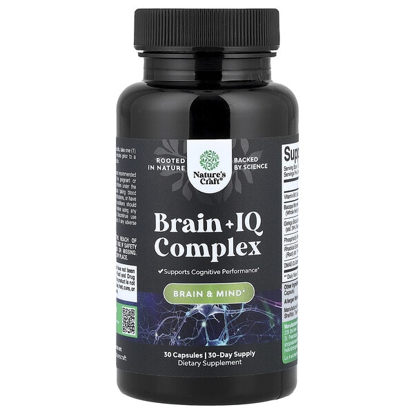Nature's Craft, Brain + IQ цогц, 30 капсул
