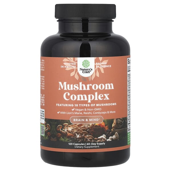 Nature's Craft, Mushroom цогц, 120 капсул