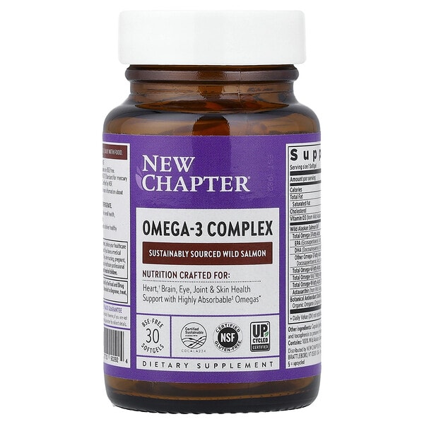 New Chapter, Omega-3 цогц, 30 BSE-Free Softgels