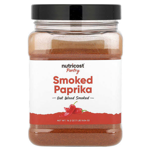 Nutricost, Pantry, Smoked Paprika, Oak Wood Smoked, 16.2 oz (454 g)