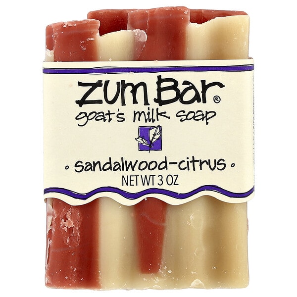 ZUM, Zum Bar®, Goat's Milk Bar Soap, Sandalwood-Citrus, 3 унц