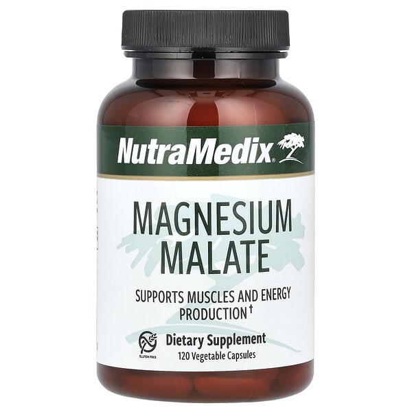 NutraMedix, Магни Malate, 120 Vegetable Capsules (100 mg per Capsule)
