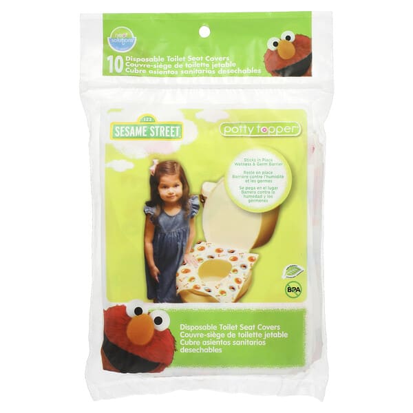 Neat Solutions, Sesame Street, Potty Topper, Disposable Toilet Seat Covers, 10 Count (Discontinued Item)