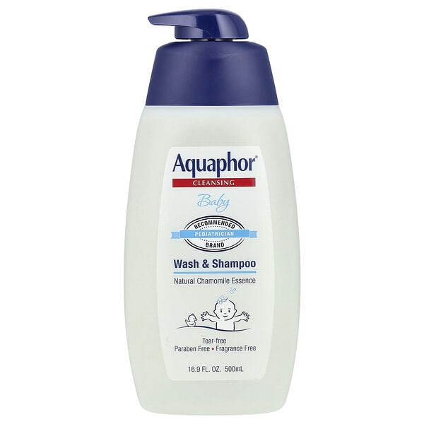 Aquaphor, Нярайн, Wash & Shampoo, Fragrance Free, 16.9 fl oz (500  ml)