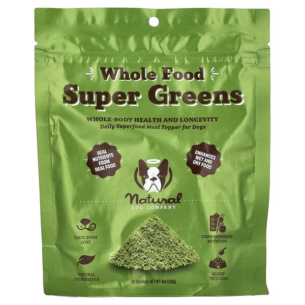 Natural Dog Company, Whole Food Super Greens, For Dogs, 8 oz (228 g) (Discontinued Item)