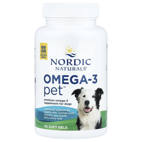 Nordic Naturals, Omega-3 Pet™, For Dogs, 90 зөөлөн капсул