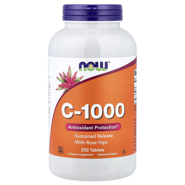 NOW Foods, C-1000, 250 шахмал