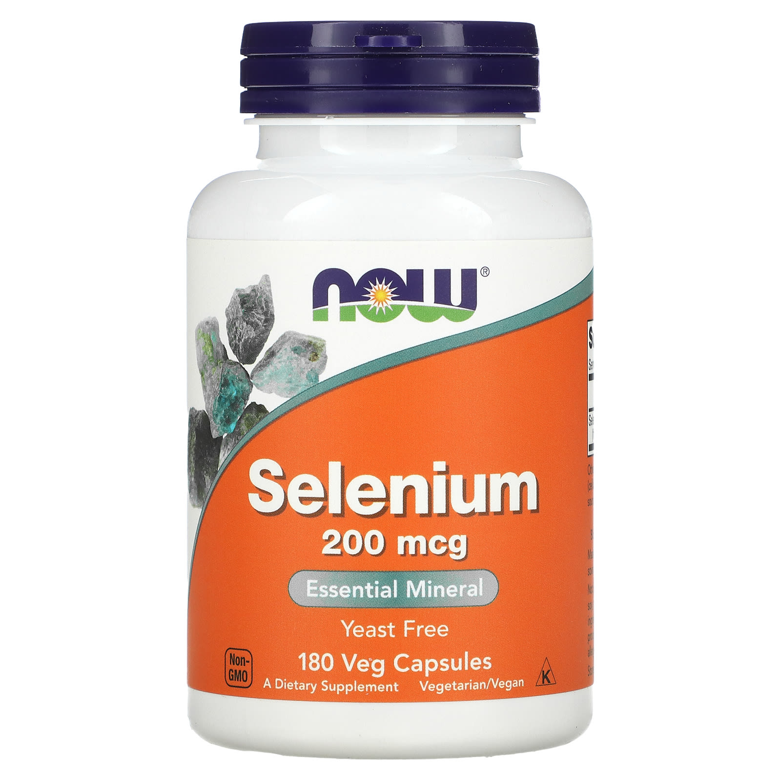 NOW Foods Selenium 200 mcg 180 Veg Capsules