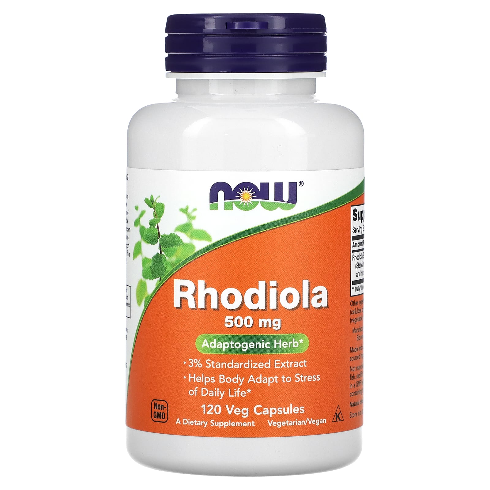 NOW Foods Rhodiola 500 mg 120 Veg Capsules