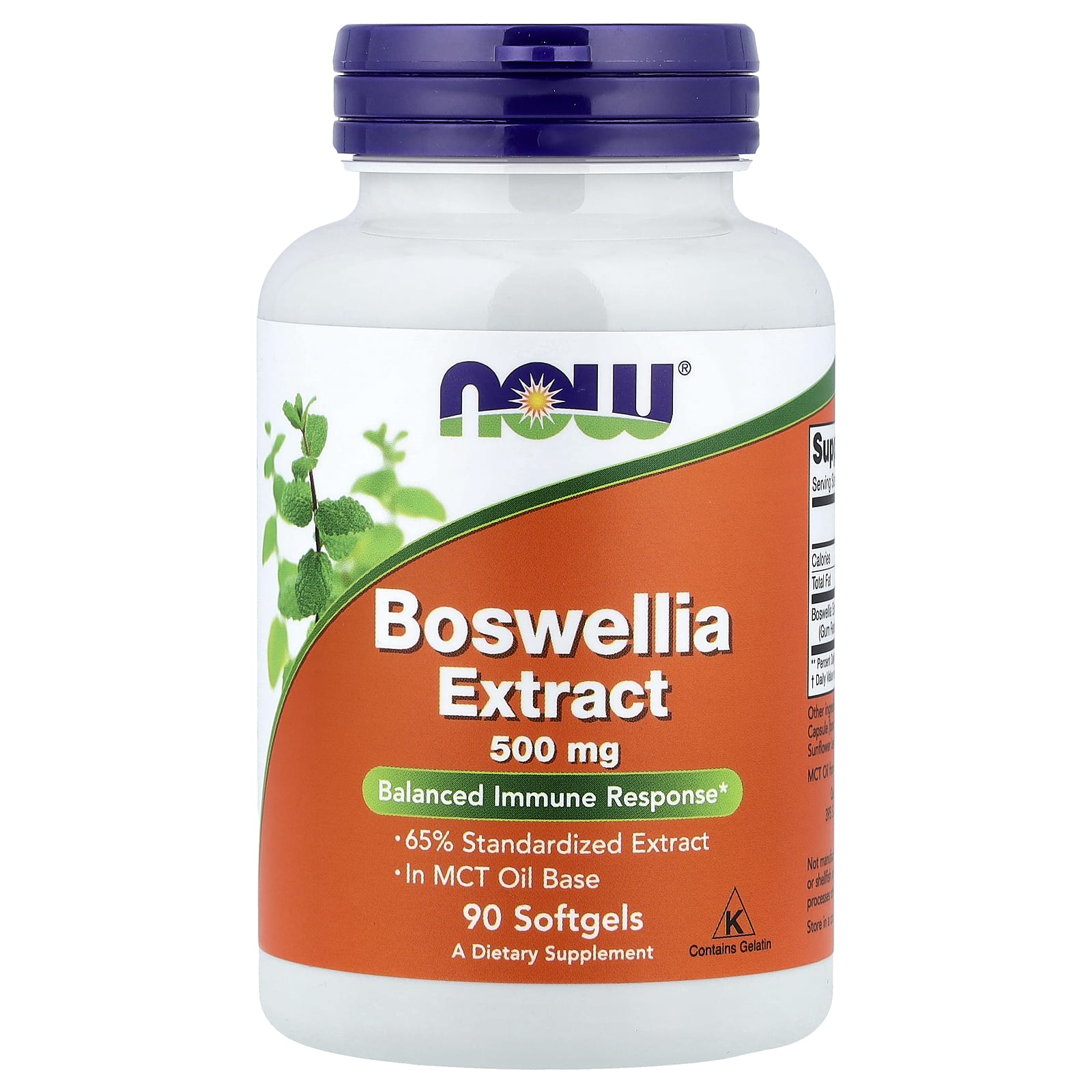 NOW Foods Boswellia Extract 500 mg 90 Softgels