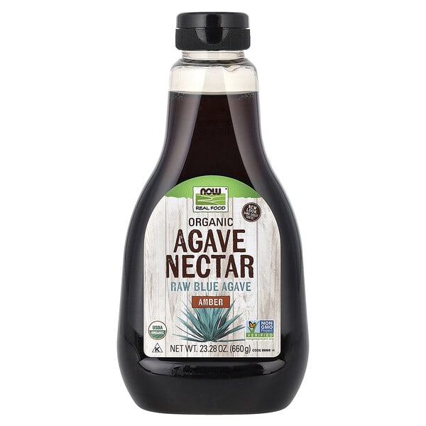 NOW Foods, Real Food, органик Agave Nectar, Amber, 23.28 oz (660 g)