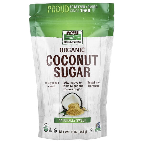 NOW Foods, Real Food, органик Coconut Sugar, 16 oz (454 g)