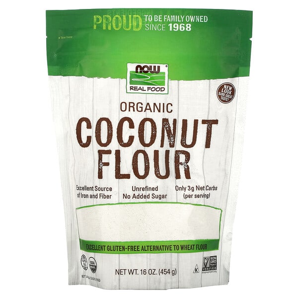 NOW Foods, органик Coconut Flour, 16 oz (454 g)