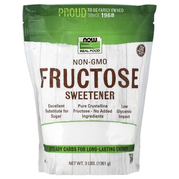 NOW Foods, Fructose чихэрлэгч, 3 lbs (1,361 g)