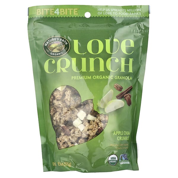 Nature's Path, Love Crunch®, Premium Organic Granola, Apple Chia Crumble, 11.5 oz (325 g)