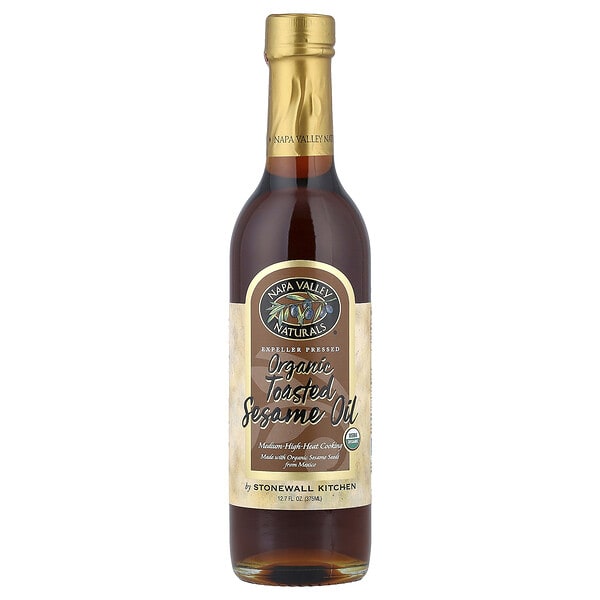 Napa Valley Naturals, Organic Toasted Sesame Oil, 12.7 fl oz (375 ml)