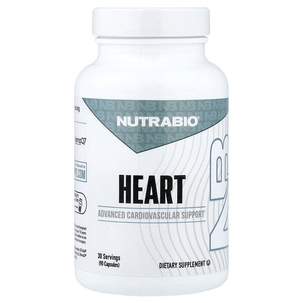 NutraBio, Heart, 90 капсул