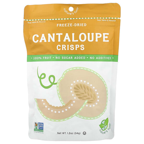 Nature's Turn, Freeze-Dried Cantaloupe Crisps, 1.2 oz (34 g)