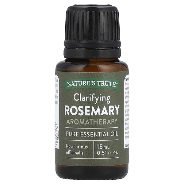 Nature's Truth, цэвэр Essential Oil, Clarifying Rosemary, 0.51 fl oz (15 ml)