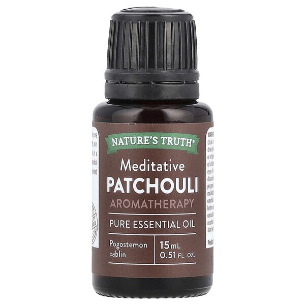 Nature's Truth, цэвэр Essential Oil, Meditative Patchouli , 0.51 fl oz (15 ml)