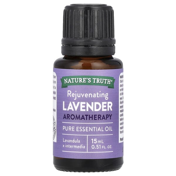 Nature's Truth, цэвэр Essential Oil, Rejuvenating Lavender, 0.51 fl oz (15 ml)