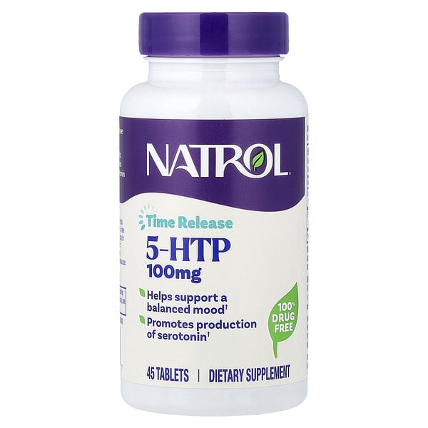 Natrol, 5-HTP, удаан задрах, 45 шахмал