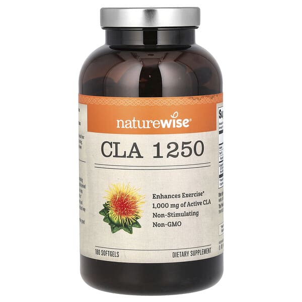 NatureWise, CLA 1250, 180 зөөлөн капсул