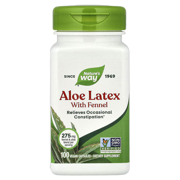 Nature's Way, Aloe Latex — Fennel, 100 ширхэг капсул