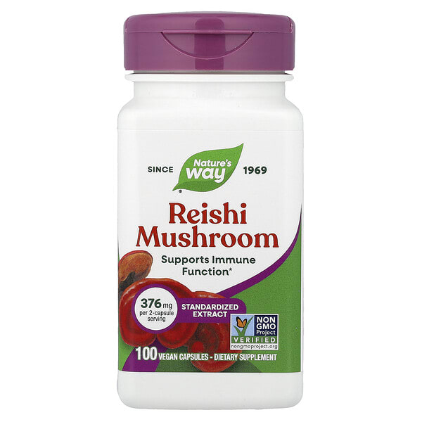 Nature's Way, Reishi Mushroom, 100 ширхэг капсул (188 мг per капсул)