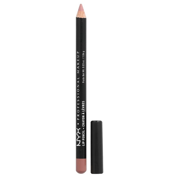 NYX Professional Makeup, Slim Lip Pencil, 858 Nude Pink, 0.03 oz (1.04 g)