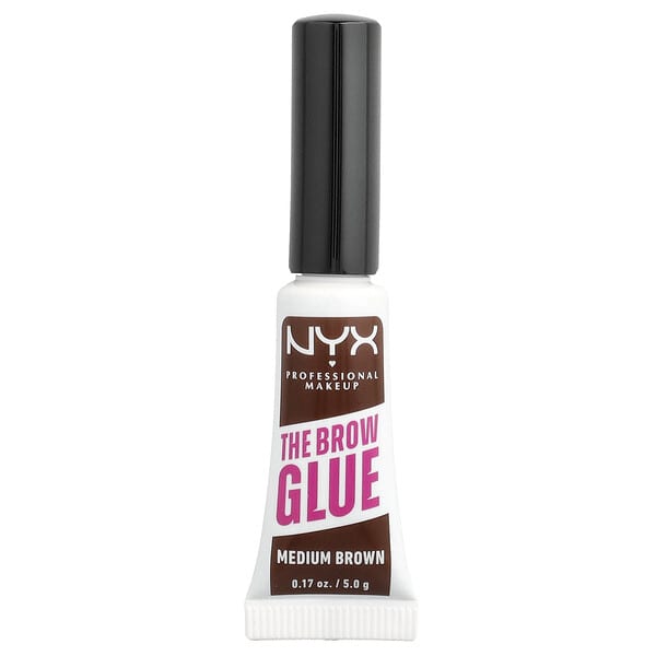 NYX Professional Makeup, The Brow Glue, Instant Brow Styler, 03 Medium Brown, 0.17 oz (5 g)