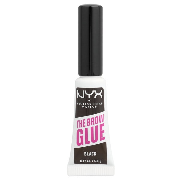 NYX Professional Makeup, The Brow Glue, Instant Brow Styler, 05 Black, 0.17 oz (5 g)