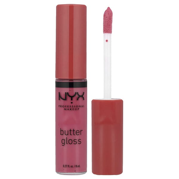 NYX Professional Makeup, Butter Gloss, Lip Gloss, 07 Tiramisu, 0.27 fl oz (8 ml) (Discontinued Item)