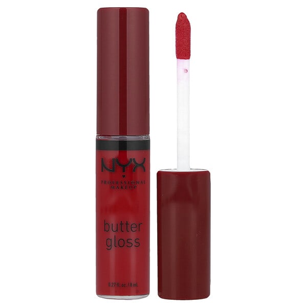 NYX Professional Makeup, Butter Gloss, Lip Gloss, 20 Red Velvet, 0.27 fl oz (8 ml)