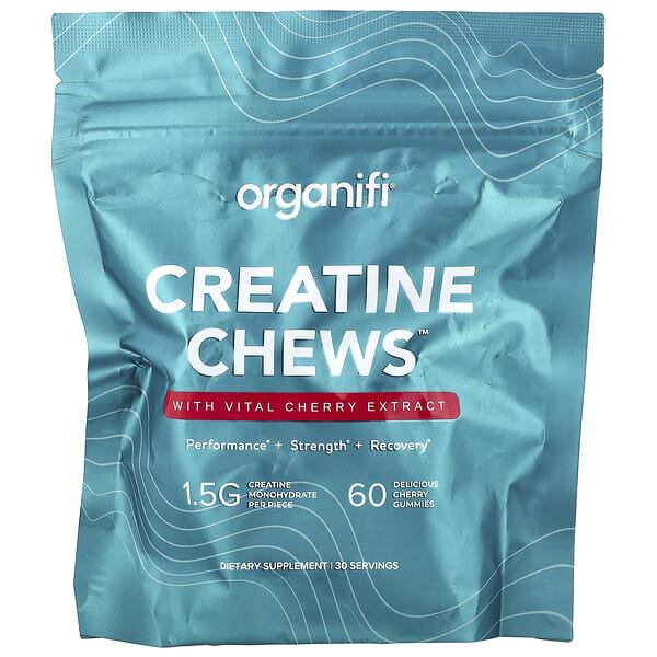 Organifi, Creatine Chews™, Cherry, 60 чихэр