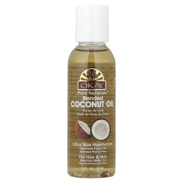 Okay Pure Naturals, Blended Coconut Oil, For Hair & Skin, 2 fl oz (59 ml)