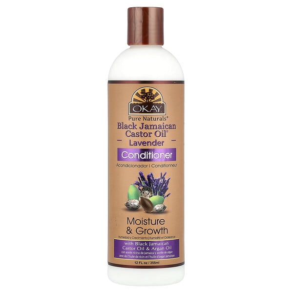 Okay Pure Naturals, Black Jamaican Castor Oil®, Conditioner, Lavender, 12 fl oz (355 ml)