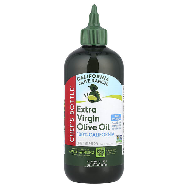 California Olive Ranch, Chef's Bottle™, extra virgin Olive Oil, 100% California, 16.9 fl oz (500 ml)